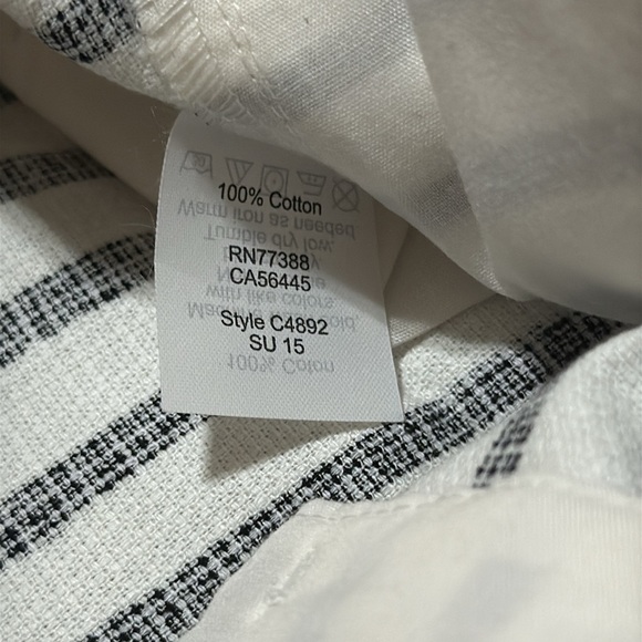 J. Crew Black and White Nautical Style Shorts NWT - Picture 7 of 8